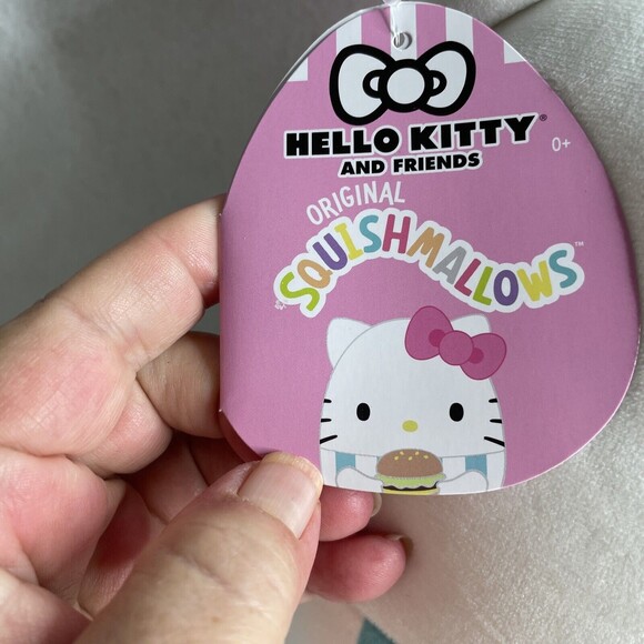 Sanrio Hello Kitty And Friends Hamburger Squishmallow 12.5” New 2022 Kellytoy - Picture 7 of 9
